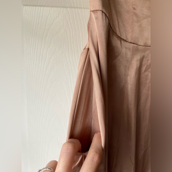 GALINA SIGNATURE
Charmeuse Tank V-Neck Dress with Slit - Picture 5 of 9